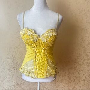 MOA USA Yellow Ruched Top